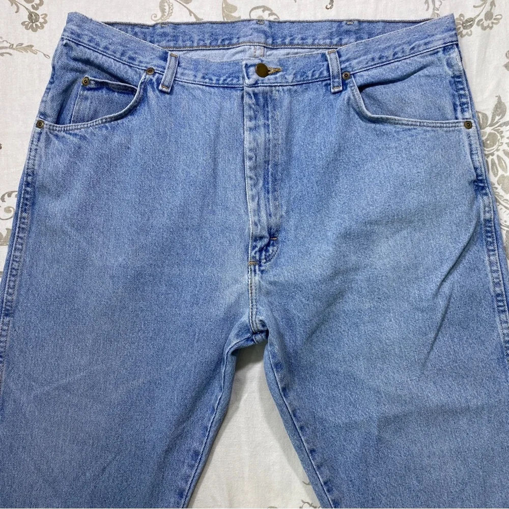 Wrangler Jeans‎ Mens 40X30 Blue Denim Regular Fit Rugged Wear Retro Western